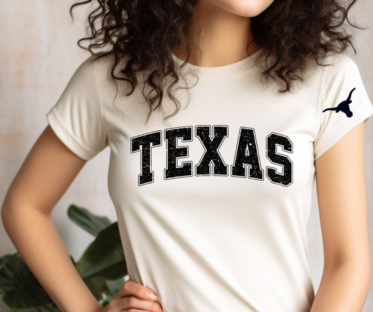 Texas- Varsity Design with Logo on Sleeve